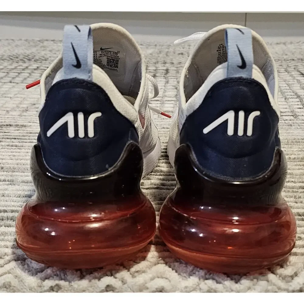 Nike Air Max 270 USA White Navy Chile Red Men's Size 11.5 DJ5172-100